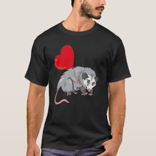 Possum with Heart Balloon Valentijnsdag Love Boys T-shirt