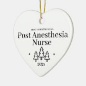 Post-anesthesie Eerste Kerstmis Ornament verpleegs (Links)
