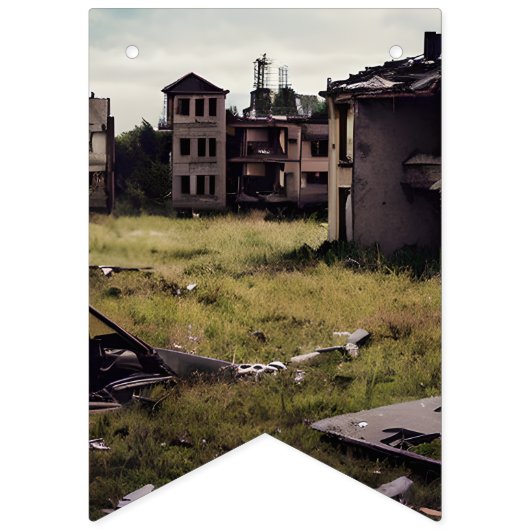 Post Apocalypse Themafeest Vlaggetjes (Tweede vlag)