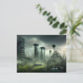 Post-apocalyptisch City Briefkaart (Staand voorkant)