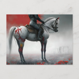 Post-apocalyptisch paard briefkaart