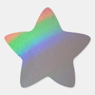 post-apocalyptische regenboog ster sticker