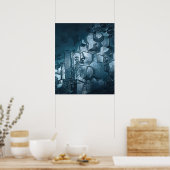 Post-apocalyptische stad poster (Keuken)