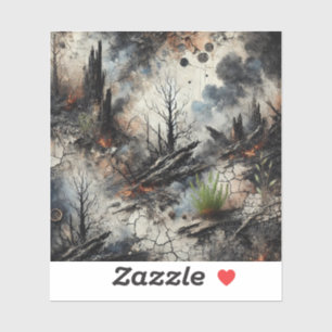 Post-apocalyptische Wildfire Vinyl Sticker