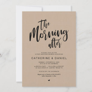 Post bruiloft Brunch, de ochtend erna, Kraft Kaart