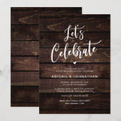 Post bruiloft Brunch, Eten, Laten vieren Kaart (Voorkant / Achterkant)