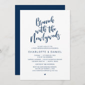 Post bruiloft, Brunch met de pasgetrouwden, Elopem Kaart (Voorkant / Achterkant)