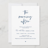 Post bruiloft Brunch, 's morgens na uitnodiging (Voorkant)