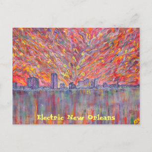 Post Card — Electric New Orleans Briefkaart