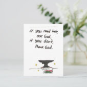 Post Card Funny-kerkborden Briefkaart (Staand voorkant)