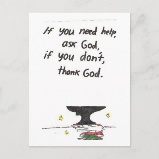 Post Card Funny-kerkborden Briefkaart (Voorkant)