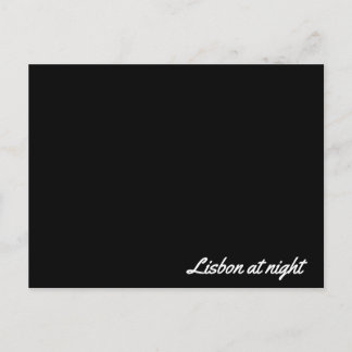 Post card Lisbon at night Briefkaart