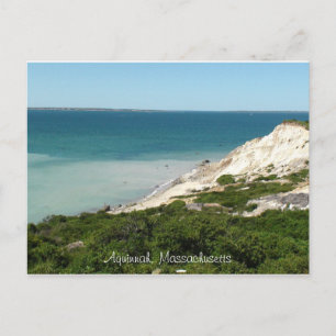 Post Card of uitzicht uit vuurtoren in Aquinnah, M Briefkaart