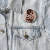 Post Card Romantic Ronde Button 5,7 Cm (In situ)