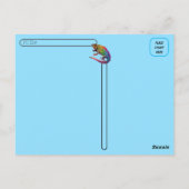 Post-croisement - Belle carte postale iguane (Dos)