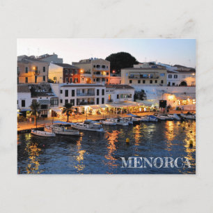 post del puerto de Es Castell en Menorca Briefkaart