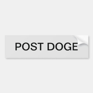 POST DOGE (zilver/zwart) bumpersticker