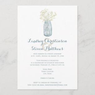 Post Faire-part de mariage  Mason Jar, Bébés respi