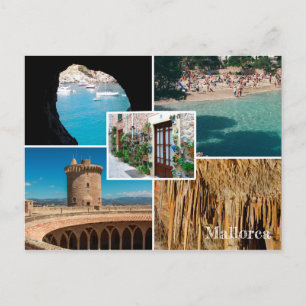 post fotomontaje de Mallorca - Majorca Briefkaart