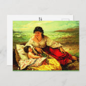 Post herinneringen aan moeder en kind! briefkaart (Voorkant / Achterkant)