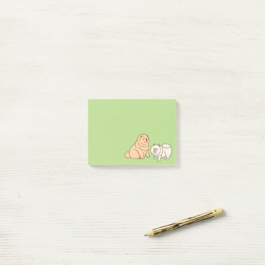 Post het met Chow Chow Dog Post-it® Notes (Op bureau)