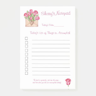 Post het Nota's 4x6 Tulips Dingen om te voltooien Post-it® Notes