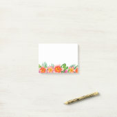 Post het Notities-tropische bloemen Post-it® Notes (Op bureau)
