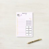 Post-it® かわいい手書き犬「けせらせら犬」週間todoリスト☆ (Sur un bureau)