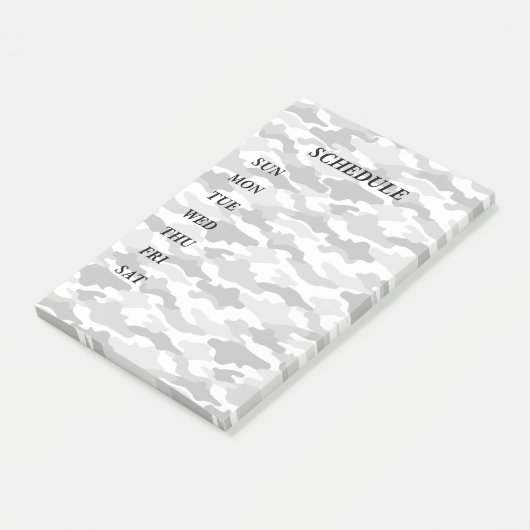 POST-IT® 文字　カスタム　迷彩（ホワイト） (Incliné)