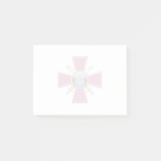 Post-it® [100] Emblème des forces terrestres ukrainiennes (Devant)