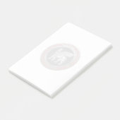 Post-it® [100] Lion assyrien ailli - Lamassu argenté (Incliné)