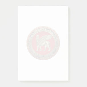 Post-it® [100] Lion assyrien ailli - Lamassu d'or
