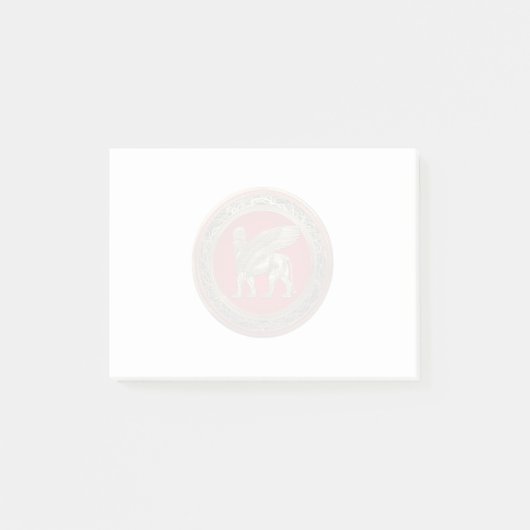 Post-it® [100] Lion assyrien ailli - Lamassu d'or (Devant)