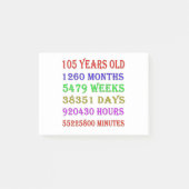 Post-it® 105e anniversaire Jalons (Devant)