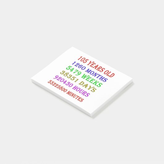 Post-it® 105e anniversaire Jalons (Incliné)