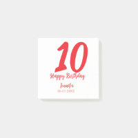 10e anniversaire ajouter nom date année rouge modè
