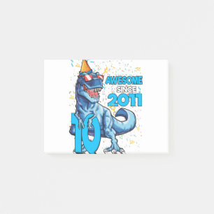 Post-it® 10e anniversaire Dinosaur 10 ans Garçon Enfants