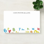 Post-it® 123 nombres Maths Personnalisé (Bureau)