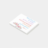 Post-it® 1 John 4:7 Bible Verr Rainbow Text (Incliné)
