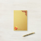 Post-it 2019 chinois de nouvelle année de Papercut (Sur un bureau)