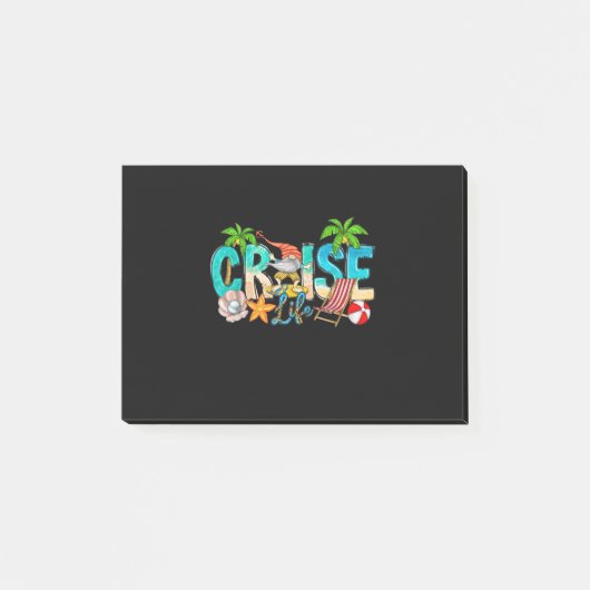 Post-it® 2023 Cruise Life Famille Vacation Beach Gnome Matc (Devant)