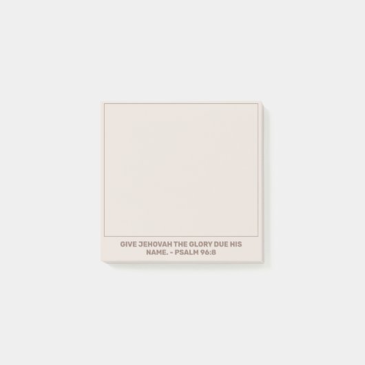 Post-it® 2025 Année Texte Psaume 96:8 | JW (Devant)