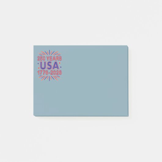 Post-it® 250 ans USA | Semiquinentenaire 1776-2026 (Devant)