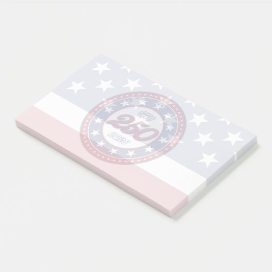 Post-it® 250e anniversaire d'Amérique avec le drapeau améri (Incliné)