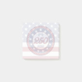 Post-it® 250e anniversaire d'Amérique avec le drapeau des É (Devant)
