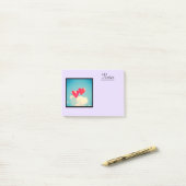 Post-it® 2 Ballons en forme de coeur rouge brillant flottan (Sur un bureau)