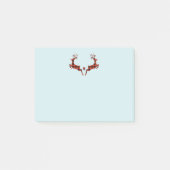 Post-it® 2 cerfs de Noël saut de style rustique (Devant)