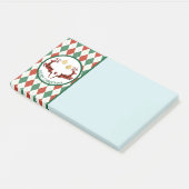 Post-it® 2 Cerfs Plaid Sauter sur un Motif Jacquard Rustiqu (Incliné)