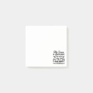 Post-it® 2 Corinthiens 12:9 – Ma Grâce Est Suffisante Art