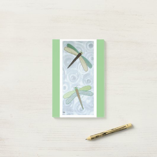 Post-it® 2 Libellules #1 (Sur un bureau)